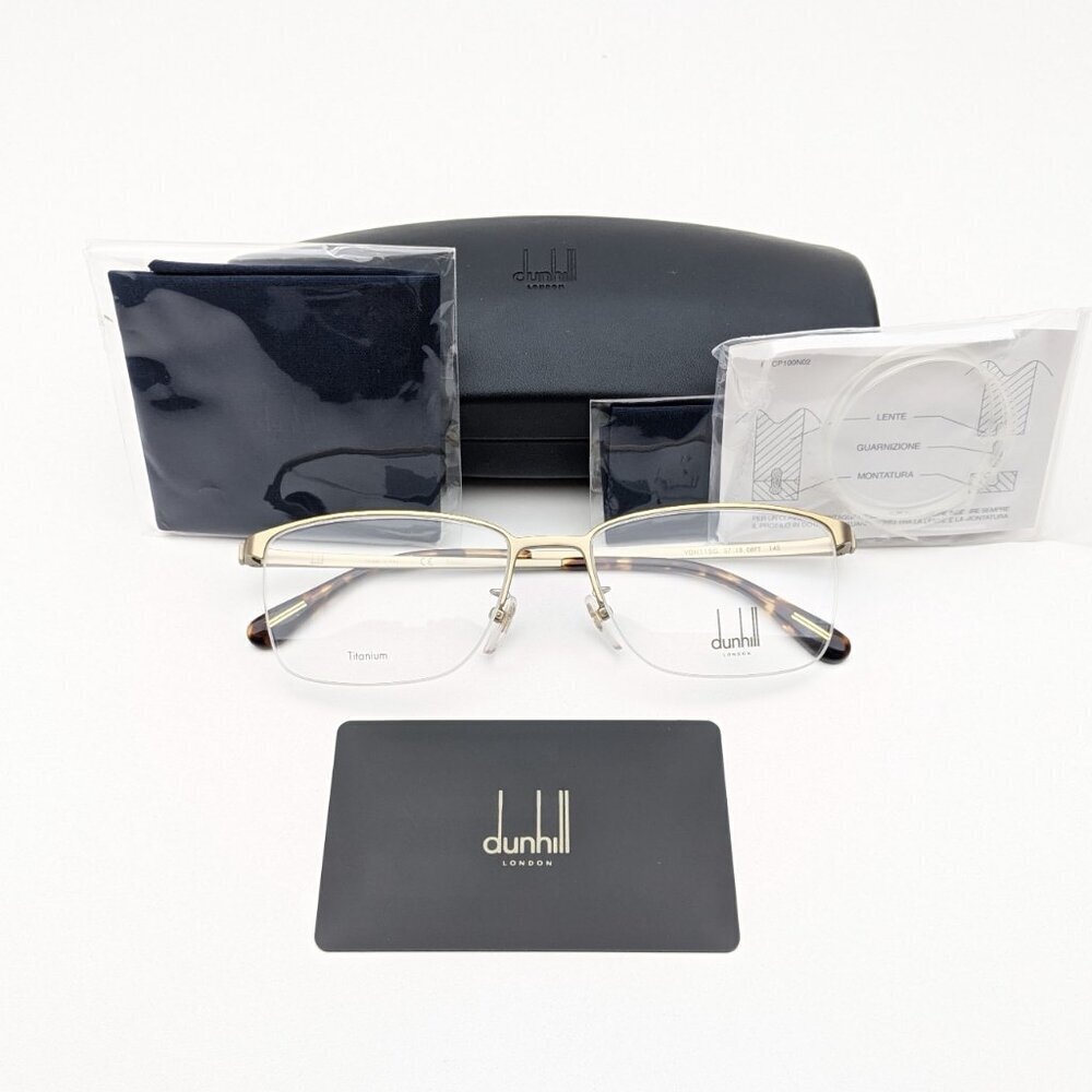 🕶️Made in Italy! Dunhill VDH115G Eyeglasses 57/18 145 | ALT246🕶️